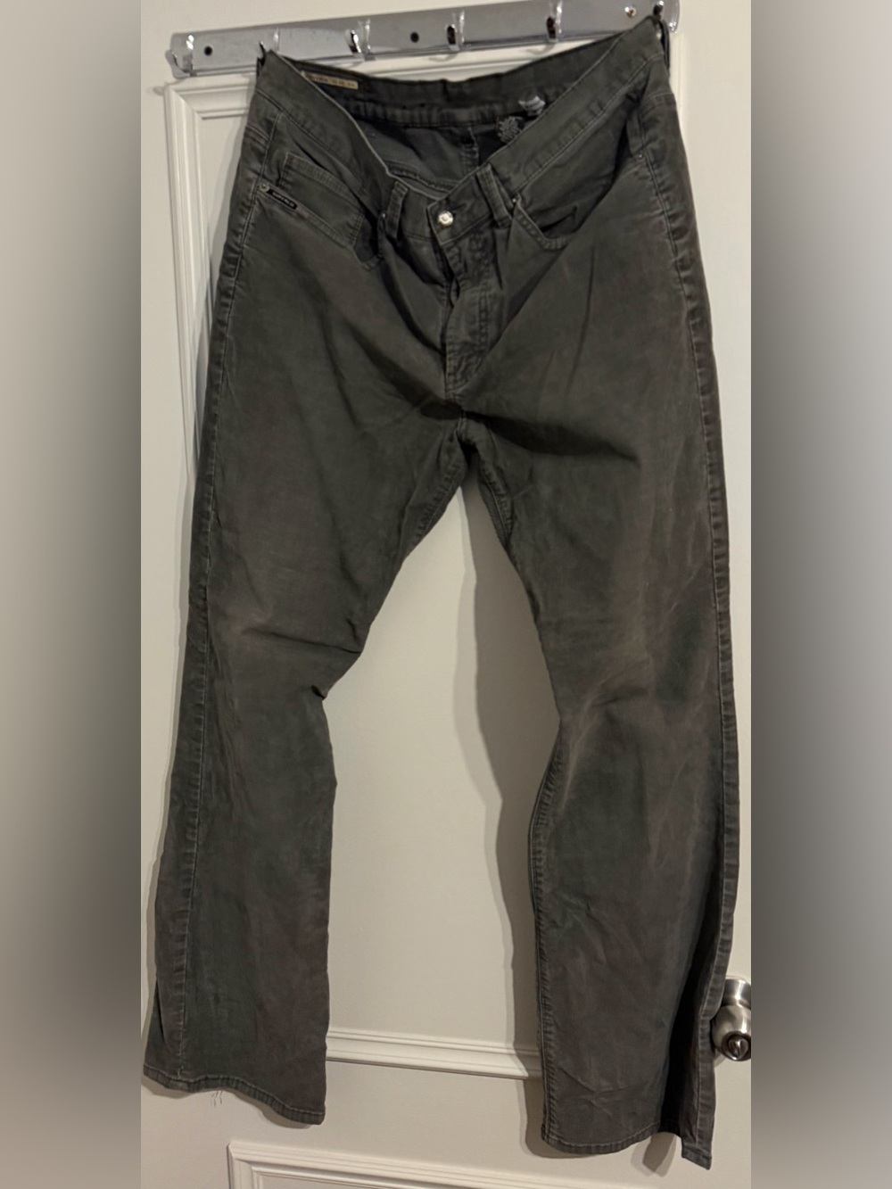 Buffalo David Bitton Men's Dark Gray Chinos